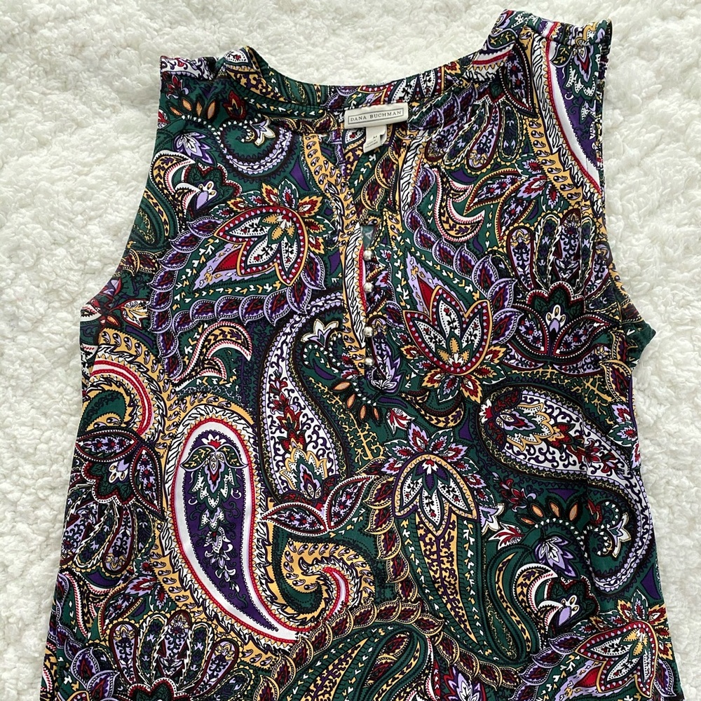 Paisley Print Dana Buchman Dress Shirt